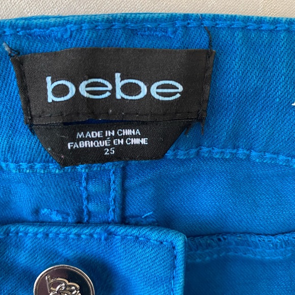 LADIES “BEBE” SIZE 25 HEARTBREAKER SKINNY DISTRESSED JEANS~LIKE NEW! - Picture 5 of 12